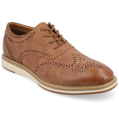 Vance Co. Patrick Hybrid Oxford In Tan