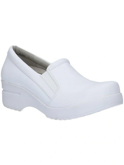 Easy Works By Easy Street Leeza Womens Slip Resistant Clogs In White