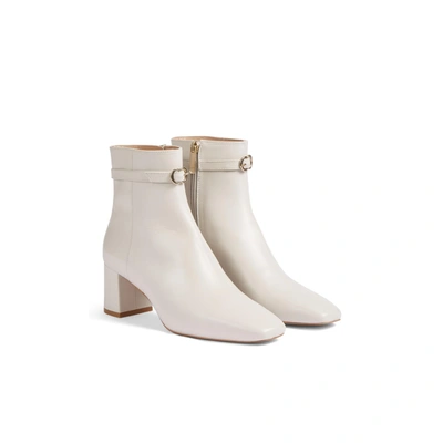 L.k.bennett Natalia Ankle Boots In White