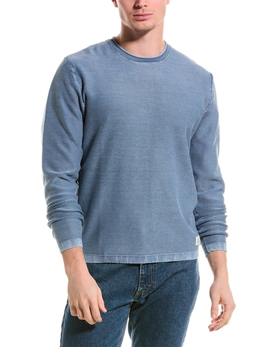 Weatherproof Vintage Crewneck Twill Sweater In Blue