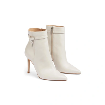 L.k.bennett Clover Ankle Boots In White