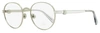 Moncler Unisex Round Eyeglasses Ml5179 016 Palladium/clear 51mm In Multi
