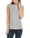 Michael Stars Joey Crewneck Power Top In Grey