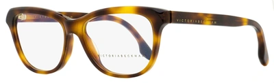 Victoria Beckham Women's Rectangular Eyeglasses Vb2607 215 Tortoise 55mm In Multi