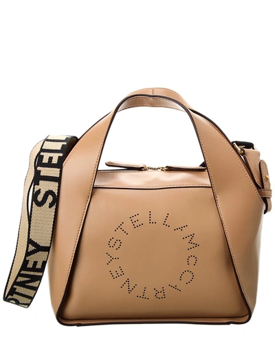 Stella Mccartney Perforated Tote In Brown