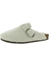 Madden Girl Peony-s Womens Faux Fur Slip On Clogs In Green
