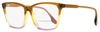 Victoria Beckham Women's Rectangular Eyeglasses Vb2614 241 Caramel/pink 57mm In Multi