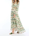 Allison New York Everyly Maxi Dress In Green Ikat In Multi