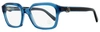 Moncler Unisex Rectangular Eyeglasses Ml5181 090 Blue/black 52mm In Multi