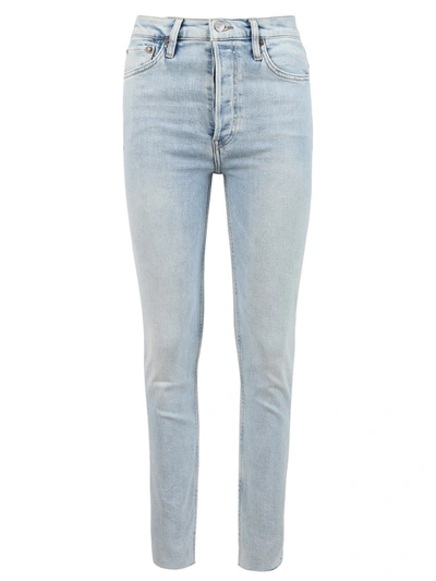 Re/done 90s High Rise Ankle Crop Jean In Blue