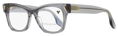 Victoria Beckham Women's Rectangular Eyeglasses Vb2634 037 Transparent Gray 51mm In Multi