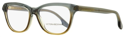 Victoria Beckham Women's Rectangular Eyeglasses Vb2607 038 Gray-brown 55mm In Multi