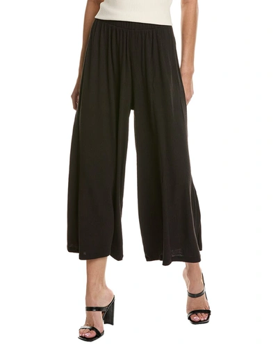 Project Social T Sully Wide Leg Rib Pant In Black