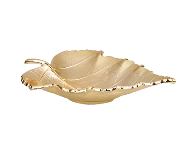 Classic Touch Decor Gold Leaf Dish - 17"l