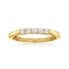Ross-simons Lab-grown Diamond 5-stone Ring In 18kt Gold Over Sterling In White