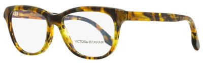 Victoria Beckham Women's Rectangular Eyeglasses Vb2607 213 Gold/havana 55mm In Multi