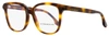 Victoria Beckham Women's Square Eyeglasses Vb2608 215 Tortoise 54mm In Multi