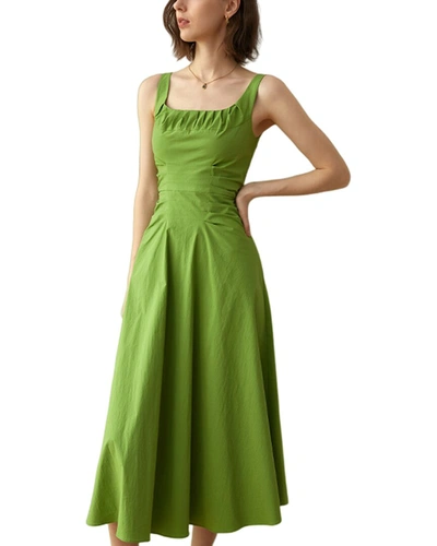 Vera Dolini Womens Dress, 8 In Green