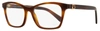 Moncler Women's Rectangular Eyeglasses Ml5168 054 Red Havana 53mm In Multi
