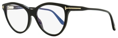 Tom Ford Women's Magnetic Clip-on Eyeglasses Tf5772b 001 Black 55mm In Multi