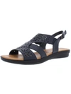 Easy Street Bolt Womens Open-toe Padded Insole Slingback Sandals In Navy