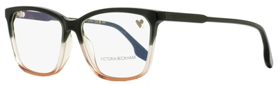 Victoria Beckham Women's Rectangular Eyeglasses Vb2614 039 Gray-rose 57mm In Multi