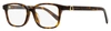 Moncler Unisex Rectangular Eyeglasses Ml5169d 052 Havana 52mm In Multi