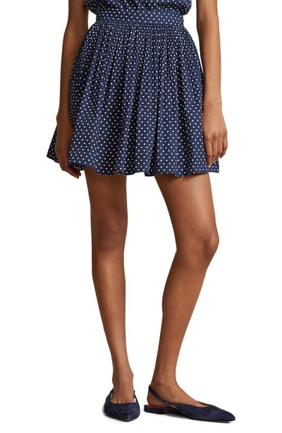 Polo Ralph Lauren Floral A-line Skirt In Blue