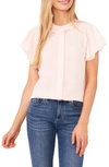 CECE FLUTTER SLEEVE TOP