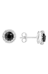 Effy Diamond Halo Stud Earrings In White Gold