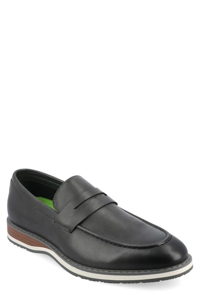 Vance Co. Kahlil Mens Moc Closed Toe Loafers In Black