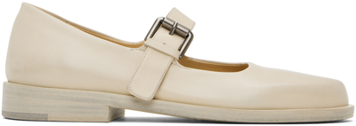 Marsèll Beige Mary Jane Loafers In 308 Arenite