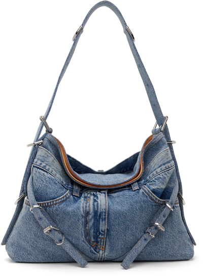 Givenchy Blue Medium Voyou Boyfriend Denim Bag