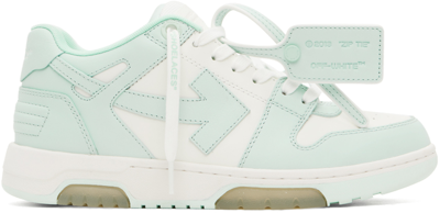 Off-white Green & White Out Of Office Trainers In White Seafoam