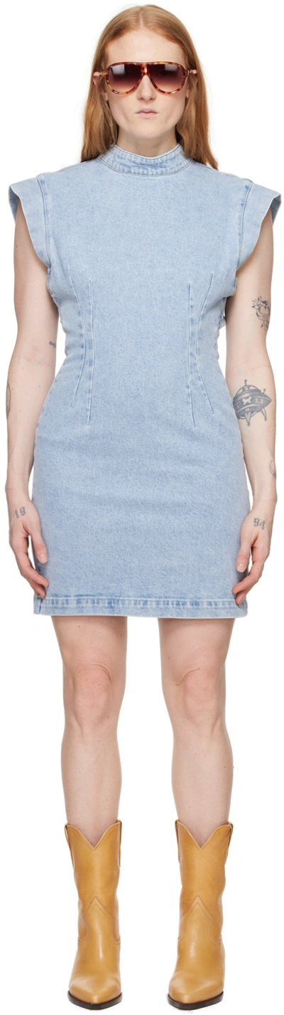 ISABEL MARANT BLUE NINA DENIM MINIDRESS