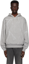 GIVENCHY GRAY GRAPHIC HOODIE