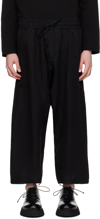 Jan-jan Van Essche Drop-crotch Trousers In Black