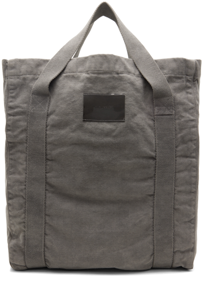 Our Legacy Gray Flight Tote In Attic Carbon Wash Ca