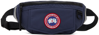 Canada Goose Navy Waist Pouch In Blue