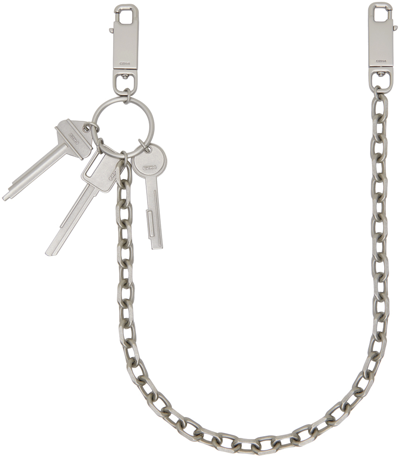 C2h4 Silver Key Drops Pantschain Keychain In Sliver