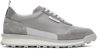 THOM BROWNE GRAY VITELLO ALUMNI SNEAKERS