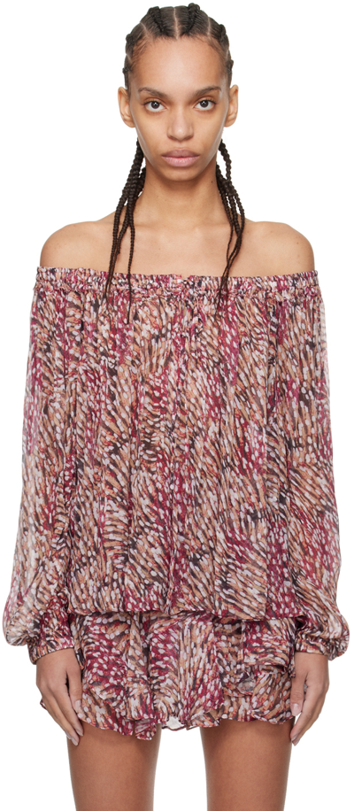 Isabel Marant Étoile Multicolored 'vutti' Blouse With All-over Graphic Print In Viscose Woman
