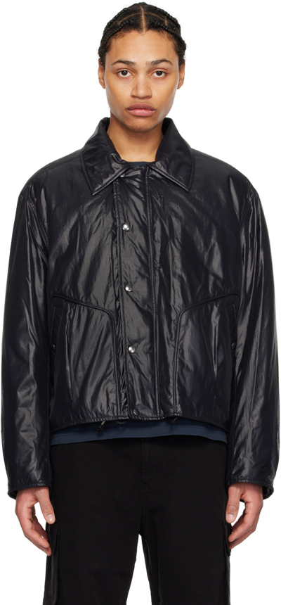 Our Legacy Black Cub Jacket In Black Tech Chintz