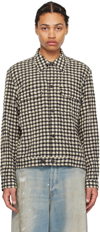 OUR LEGACY BLACK & OFF-WHITE CHECK SHIRT