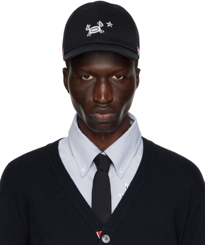 Thom Browne Navy Classic 6-panel Baseball Cap In 415 Navy