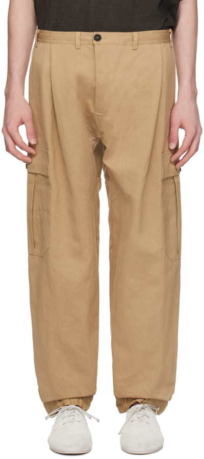 Jan-jan Van Essche Beige #79 Cargo Trousers In Gallnut