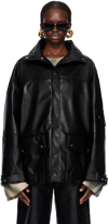 NANUSHKA BLACK SILVA LEATHER JACKET