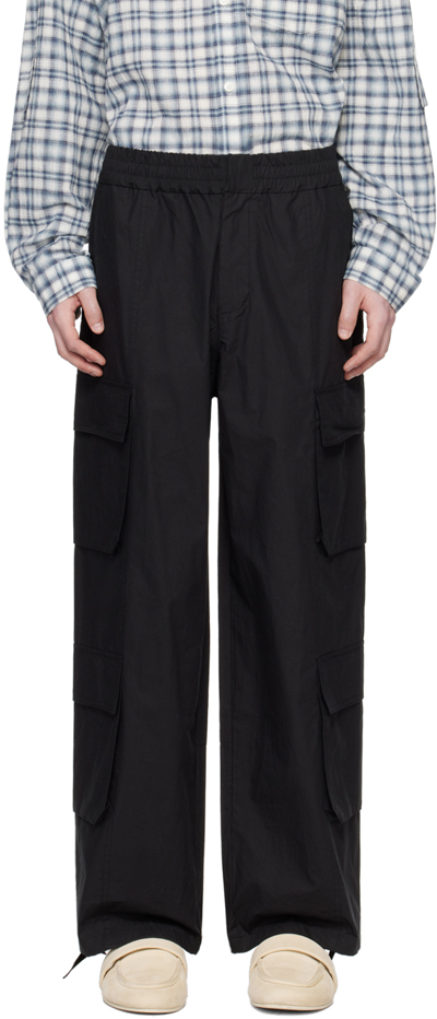 After Pray Black Utility Cargo Pants