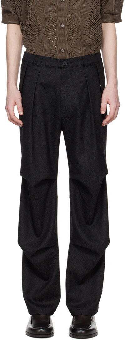 After Pray Black Technical Trousers