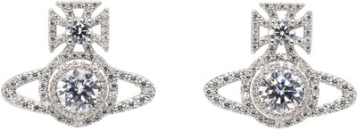 Vivienne Westwood Silver Norabelle Earrings In Platinum